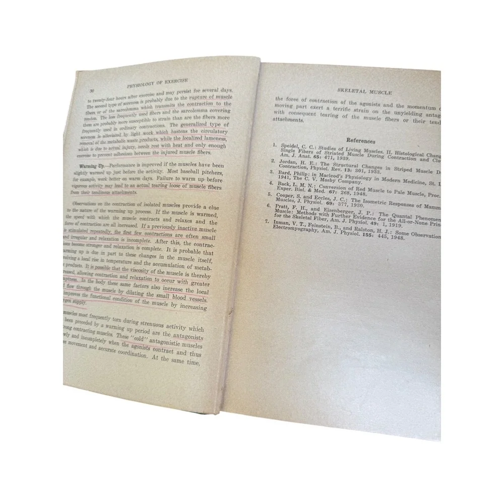 Physiology of Exercise Morehouse‎ & Miller Second Edition Vintage 1953 Book